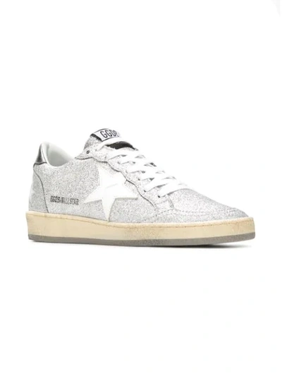 Shop Golden Goose Ball Star Sneakers In Grey