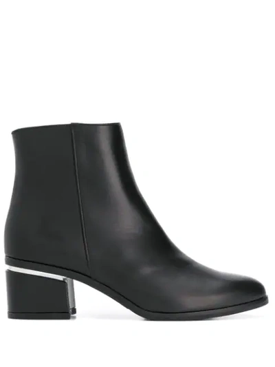 Shop Albano Block-heel Ankle Boots In Black