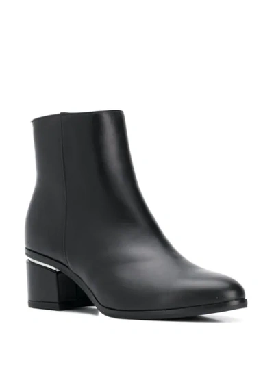 Shop Albano Block-heel Ankle Boots In Black