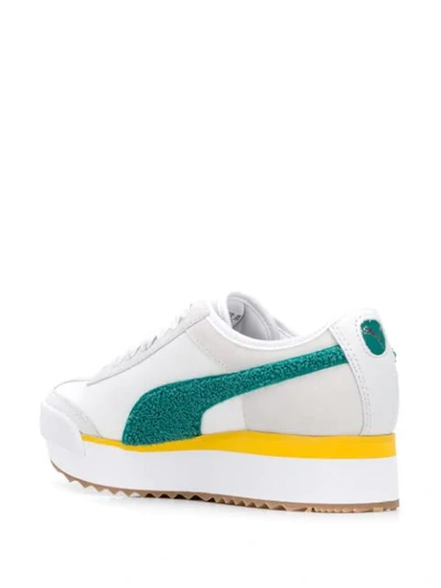 Shop Puma Shearling Logo Sneakers In White