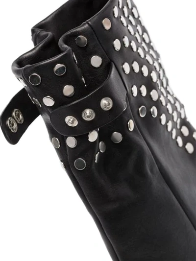 Shop Isabel Marant Lakfee 90mm Studded Boots In Black