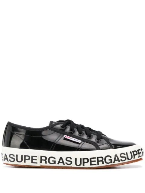 superga platform sneakers black