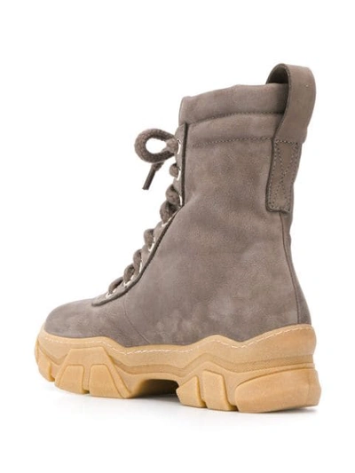 Shop Greymer Ankle Lace-up Boots In Grey