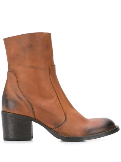 Shop Strategia Olivia Ankle Boots In Brown