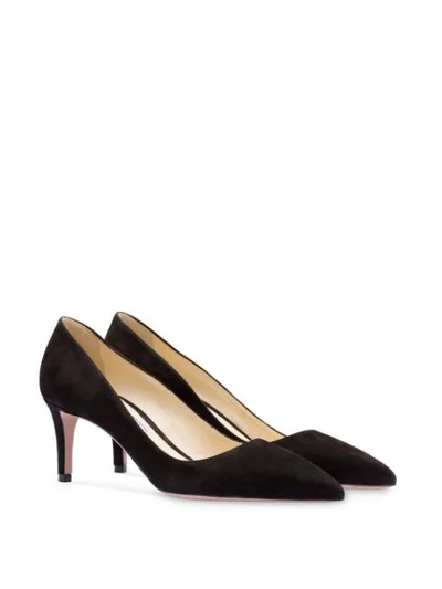 Shop Prada Pointed Toe Pumps In Black