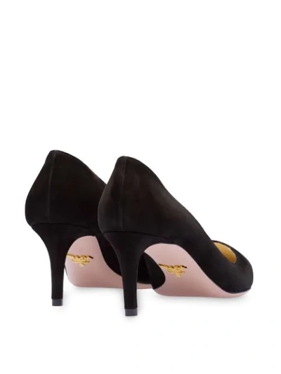 Shop Prada Pointed Toe Pumps In Black