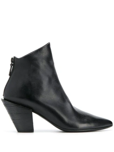 Shop Marsèll Asymmetric Pointed Toe Boots In Black