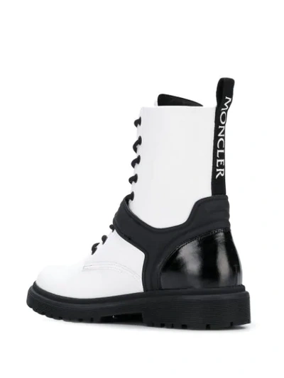 Shop Moncler Calypso Boots In White