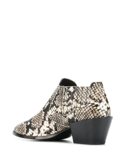 Tod's Stiefeletten Mit Schlangenleder-optik In C005 Snake