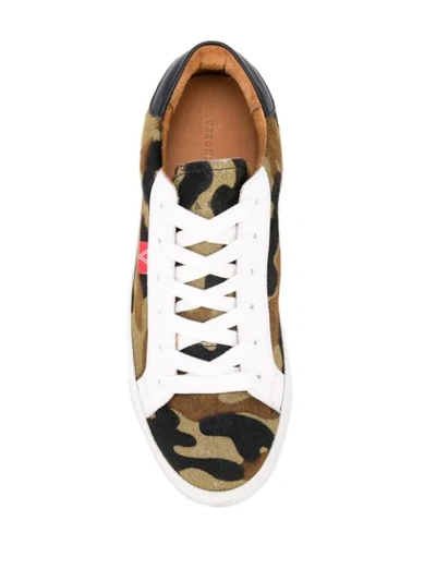 CAMOUFLAGE PRINT LOW-TOP SNEAKERS