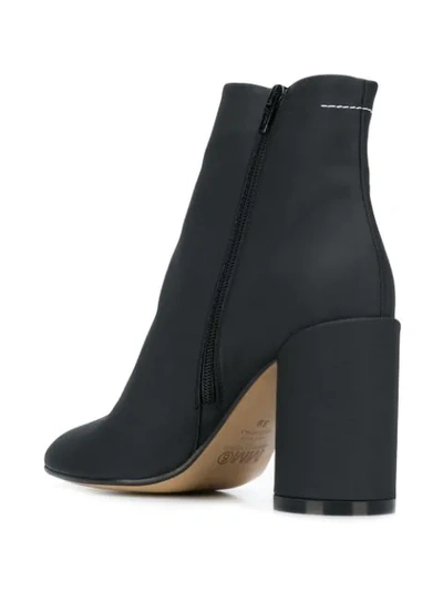 Shop Mm6 Maison Margiela Zipped Ankle Boots In Black