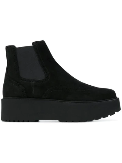 Shop Hogan Chelsea Ankle Boots In Black