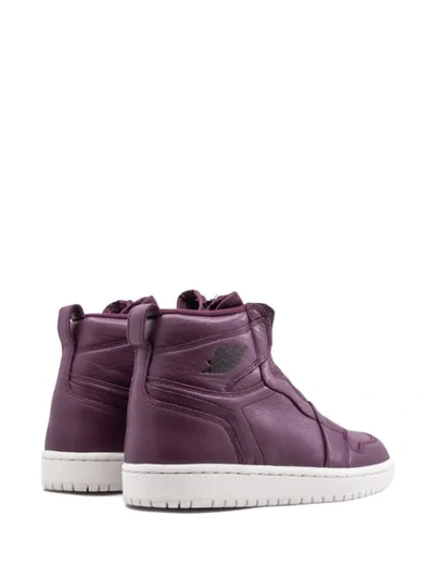 Shop Jordan Wmns Air  1 Hi Zip Prem Sneakers In Purple