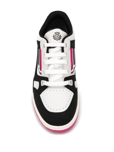 Shop Bally Champion Contrasting Panel Sneakers In Black