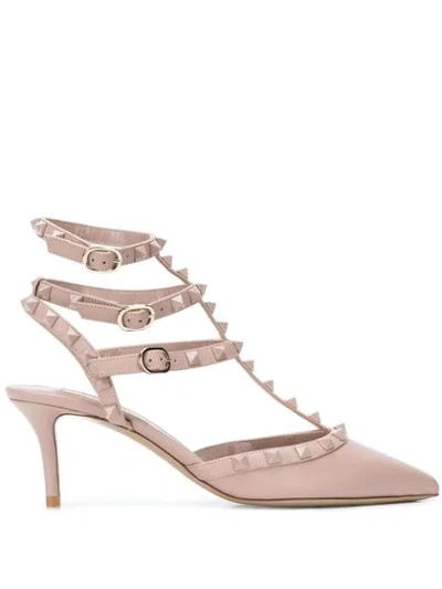 Shop Valentino Rockstud Pumps In Pink