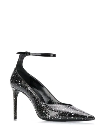 Saint Laurent Ink Splashes Pumps In Black