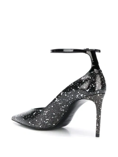 Saint Laurent Ink Splashes Pumps In Black