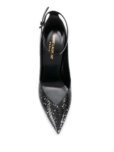 Saint Laurent Ink Splashes Pumps In Black
