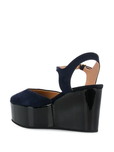 Shop Marni Platform Sandals In Blue