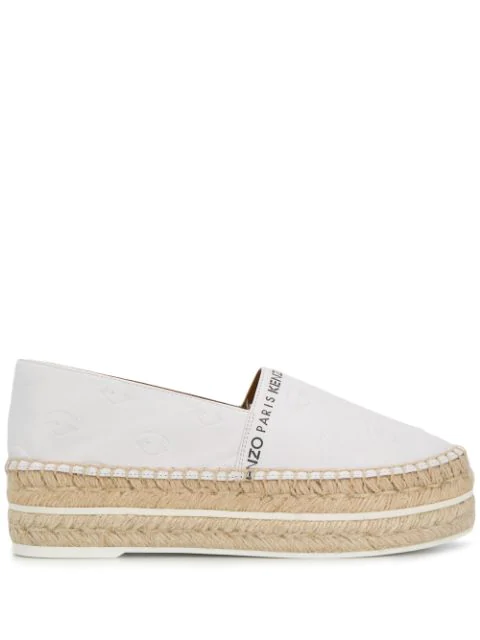kenzo logo espadrilles
