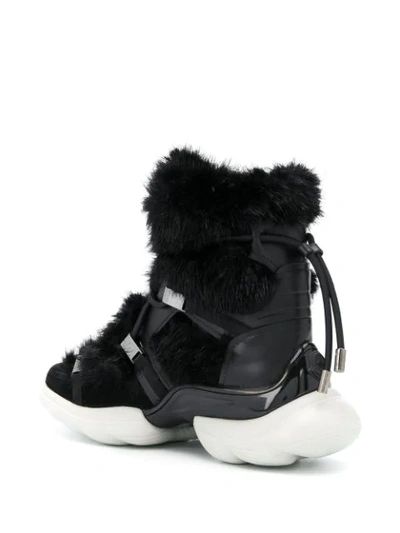 Shop Moncler Tilda Sneaker Boots In Black