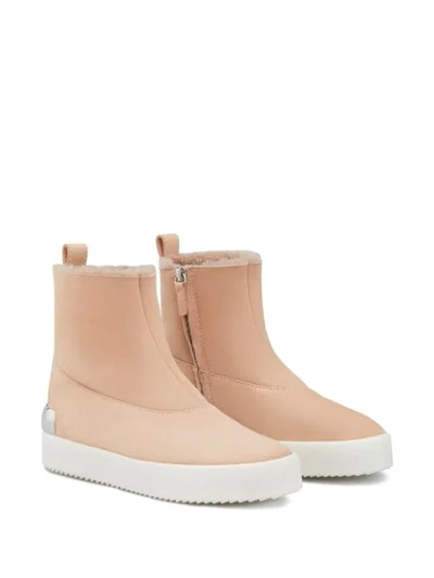 Shop Giuseppe Zanotti Tracy Zip-up Ankle Boots In Pink