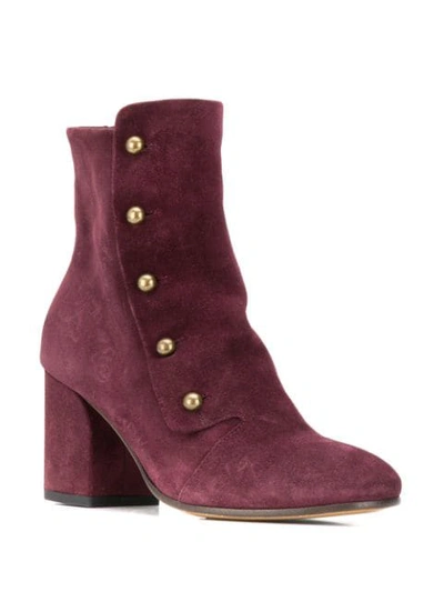 Shop Officine Creative Lou Ankle Boots In Red