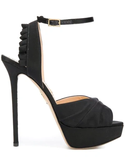Shop Charlotte Olympia Serena Sandals In Black