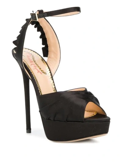 Shop Charlotte Olympia Serena Sandals In Black
