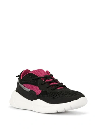 Shop Kendall + Kylie Bi-coloured Panelled Sneakers In Black