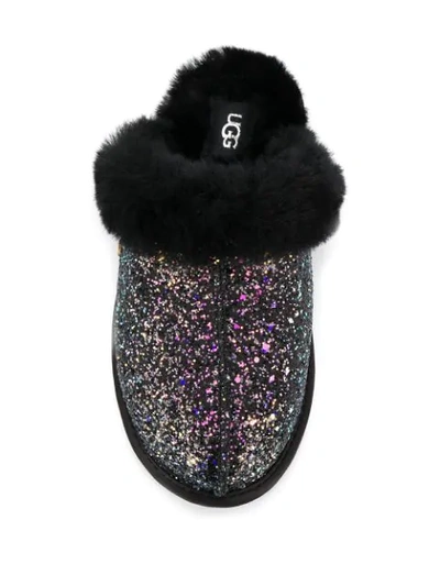Shop Ugg Scufette Ii Cosmos Slippers In Black