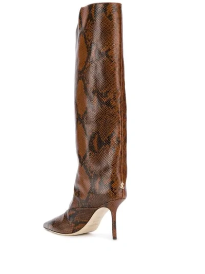 Shop Jimmy Choo Brelan 85mm Boots - Brown