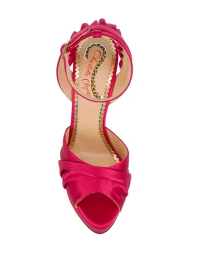 Shop Charlotte Olympia Serena Sandals In Pink