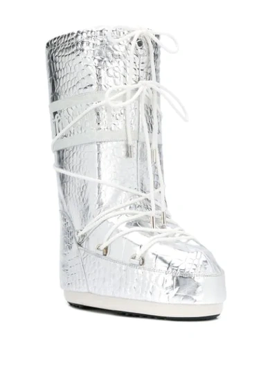 Shop Moon Boot Drawstring S In 001 Silver