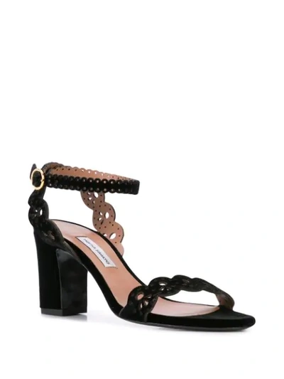 Shop Tabitha Simmons Bobbin Cut-out Sandals In Black