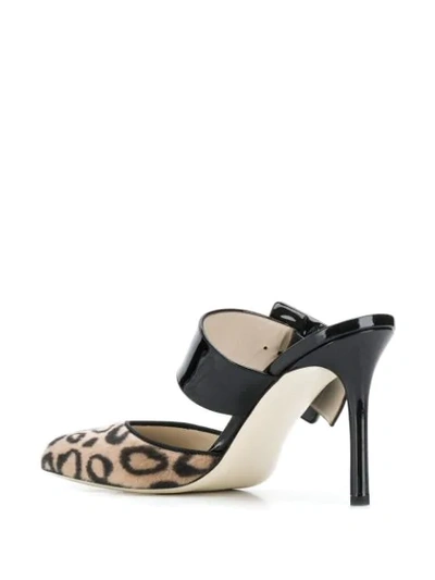 FRANCESCA BELLAVITA ANIMAL PRINT BUCKLE PUMPS 