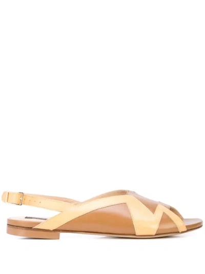 Shop Alberto Fermani Ankle Strap Sandals In Brown