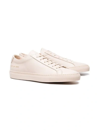 Shop Common Projects Lace-up Sneakers In Pink