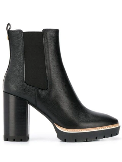 Shop Tory Burch Miller Lug-sole Ankle Boots In Black