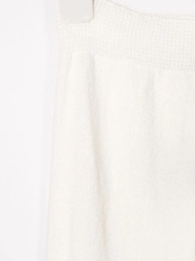 Shop Knot Knit Leggings In White