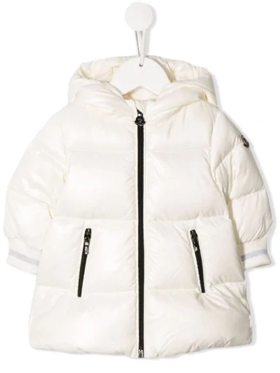 Shop Moncler Hooded Padded Jacket In White