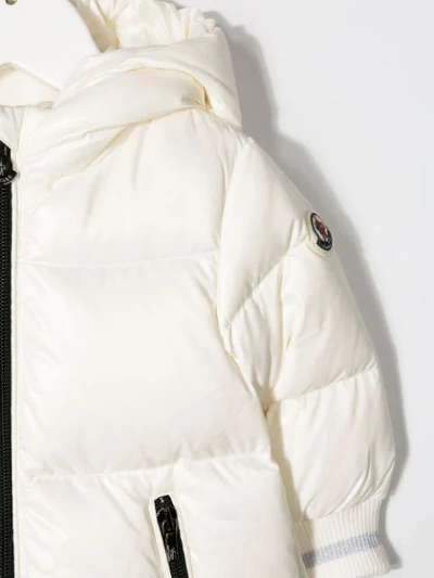 Shop Moncler Hooded Padded Jacket In White