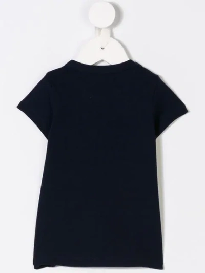 Shop Mini Rodini Two-pocket T-shirt Dress In Blue