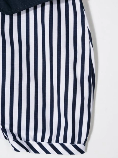 Shop Aletta Striped Shorties In Blue