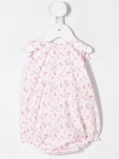 Shop Aletta Floral Print Bodysuit In Pink