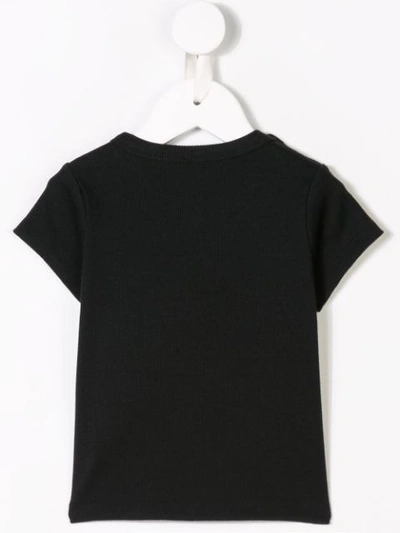 Shop Mini Rodini Logo Patch T-shirt In Black