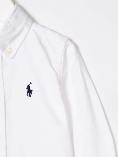 Shop Ralph Lauren Button-down Shirt In White