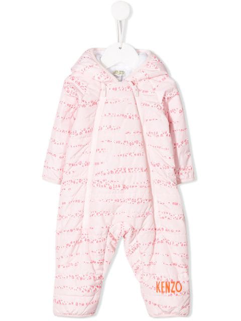 leopard print snowsuit