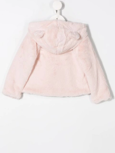 Shop Lapin House Faux Fur Jacket In Pink