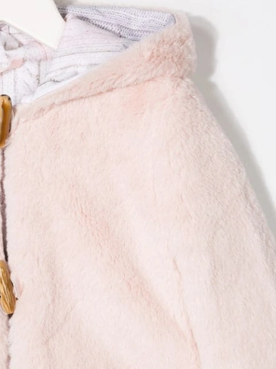 Shop Lapin House Faux Fur Jacket In Pink